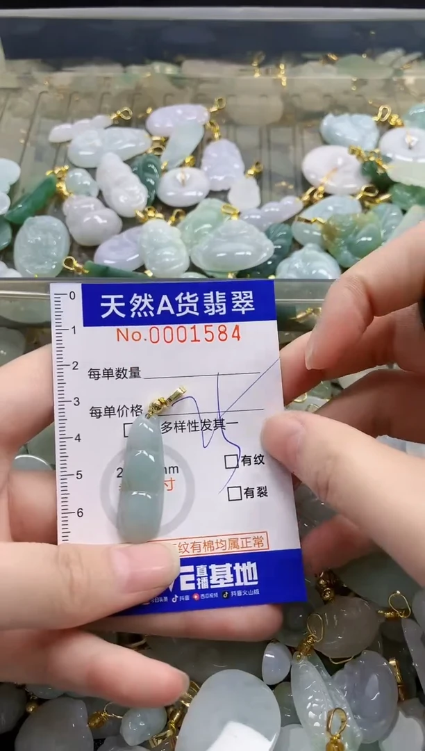 颈饰未镶嵌翡翠天然A货翡翠