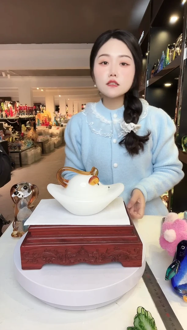 【闪购商品】茶盏琉璃摆件家居摆件