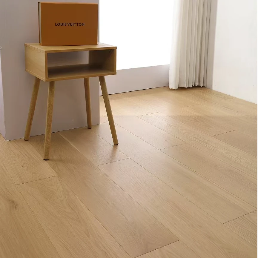 S01纯三层实木地板4.0mm厚橡木面稳定地热地暖专用地板工厂直发