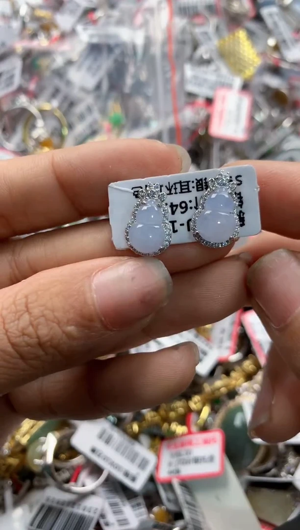 银S925镶嵌戒指翡翠13    10