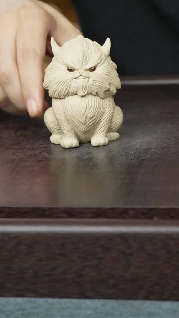 紫砂茶宠紫砂夜猫子