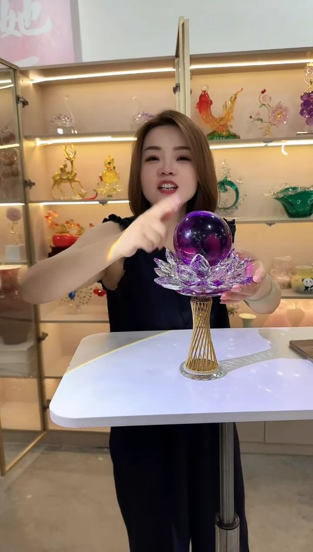 琉璃手工艺品优选花瓶花器D-早57