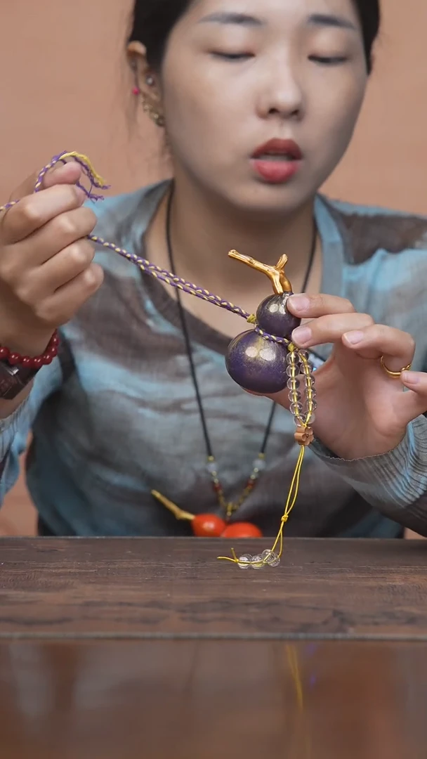 967号--------水晶小葫芦挂件