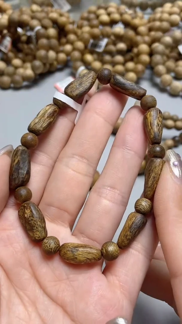 手串沉香海南红金猊留疤随型单圈多样性发其一