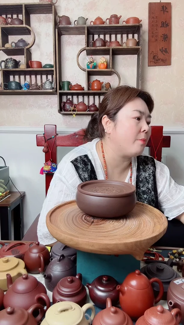 茶壶紫砂壶承  6英寸..微暇慎拍