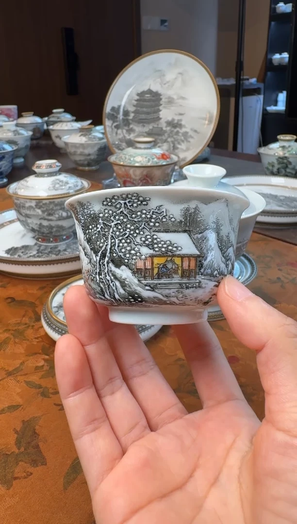 林*手绘精工雪景主人杯