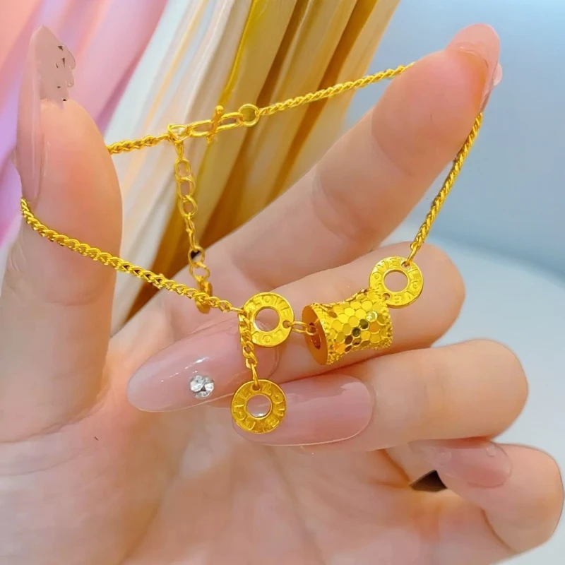 铜合金手链 新款高级感CNC爆闪小蛮腰流苏手链女款路路通轻奢首饰