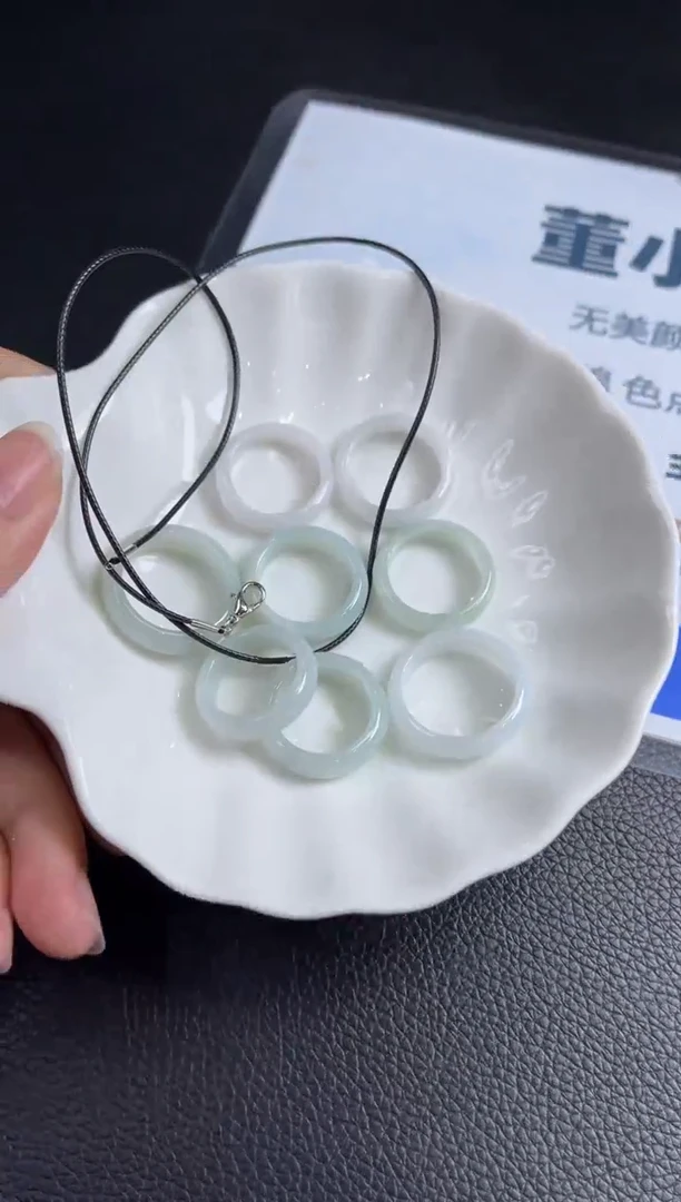 【闪购商品】翡翠戒指未镶嵌K340多样性发一件/配绳子