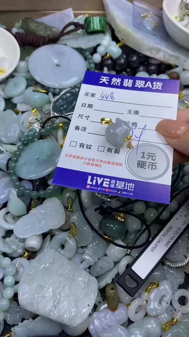 翡翠未镶嵌颈饰天然A货翡翠吊坠