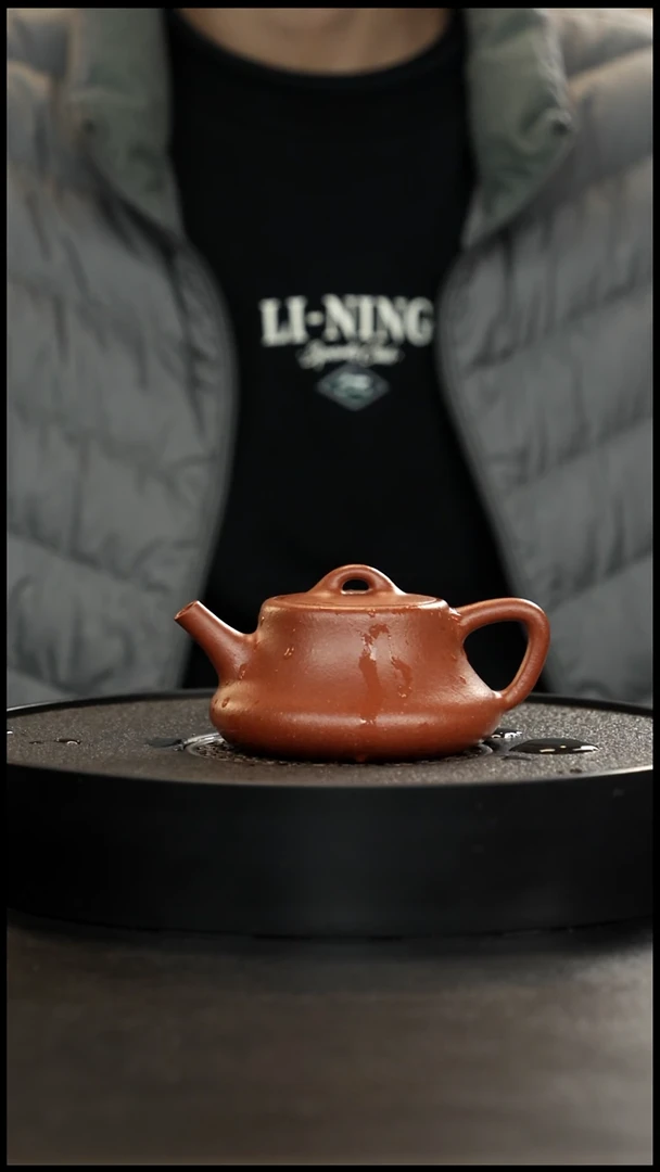 茶壶紫砂精挑手磨纯红降坡础瓢大漏