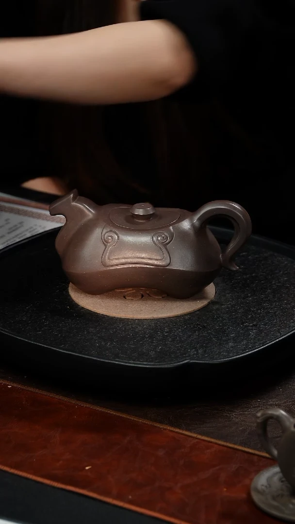 茶壶紫砂程辉  汉马87 青灰段 450毫升