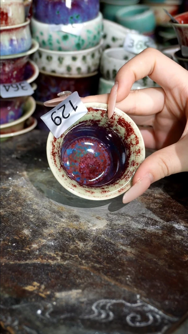 摆件精品窑变钧瓷茶器