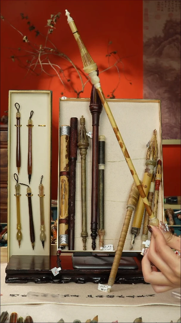 262号闪孤品高货毛笔链接 清水试笔 蘸墨不退