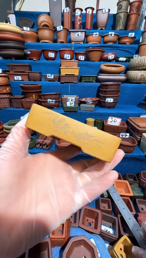 【闪购商品】紫砂紫砂花盆9.5*6.5*2