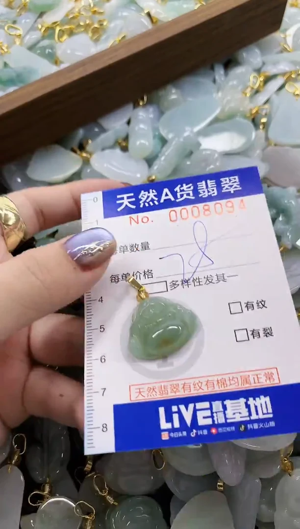 颈饰未镶嵌翡翠天然A货翡翠
