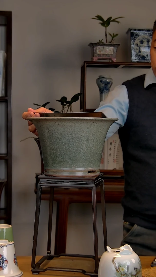 景德镇陶瓷手工花盆