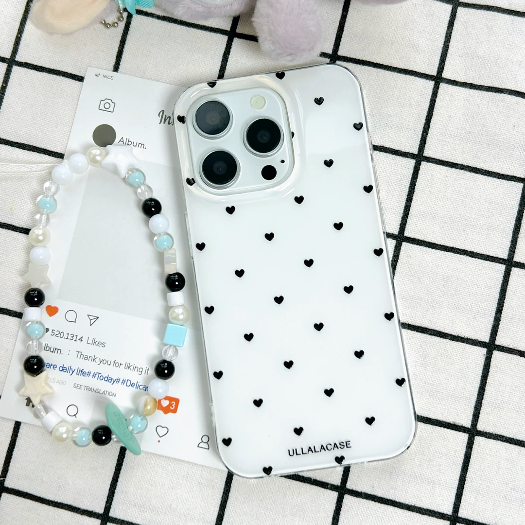 【77】ins高级满屏爱心手机壳苹果17iPhone16华为小米17oppovivo