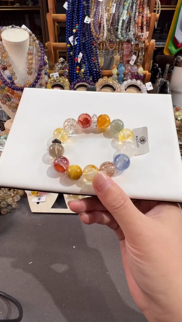 合金手链水晶喇*蓉喇雅蓉 定制款 天然水晶默认微瑕