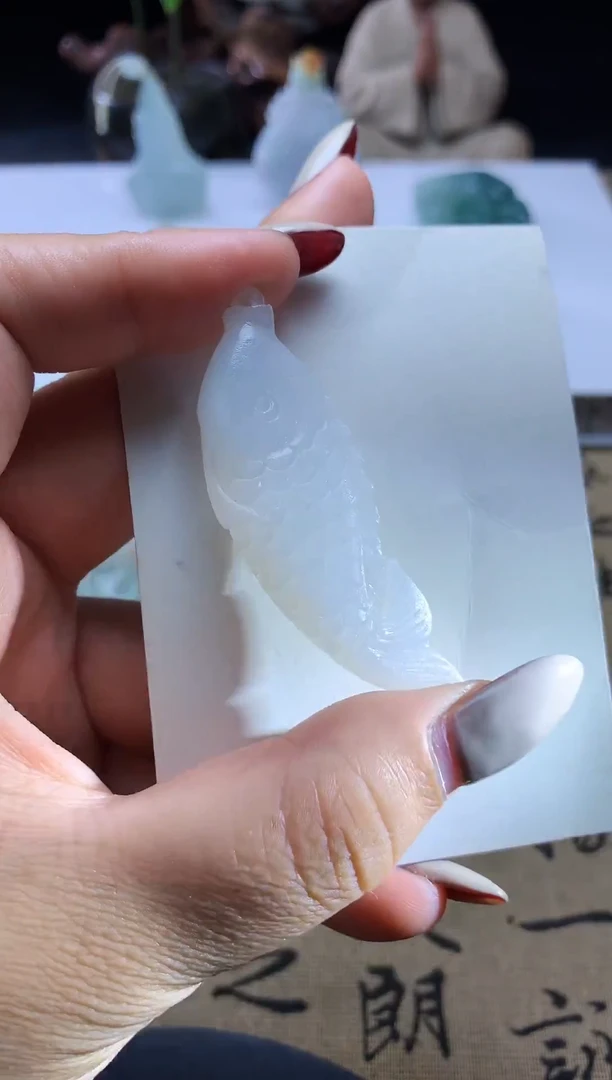 未镶嵌定制翡翠鱼