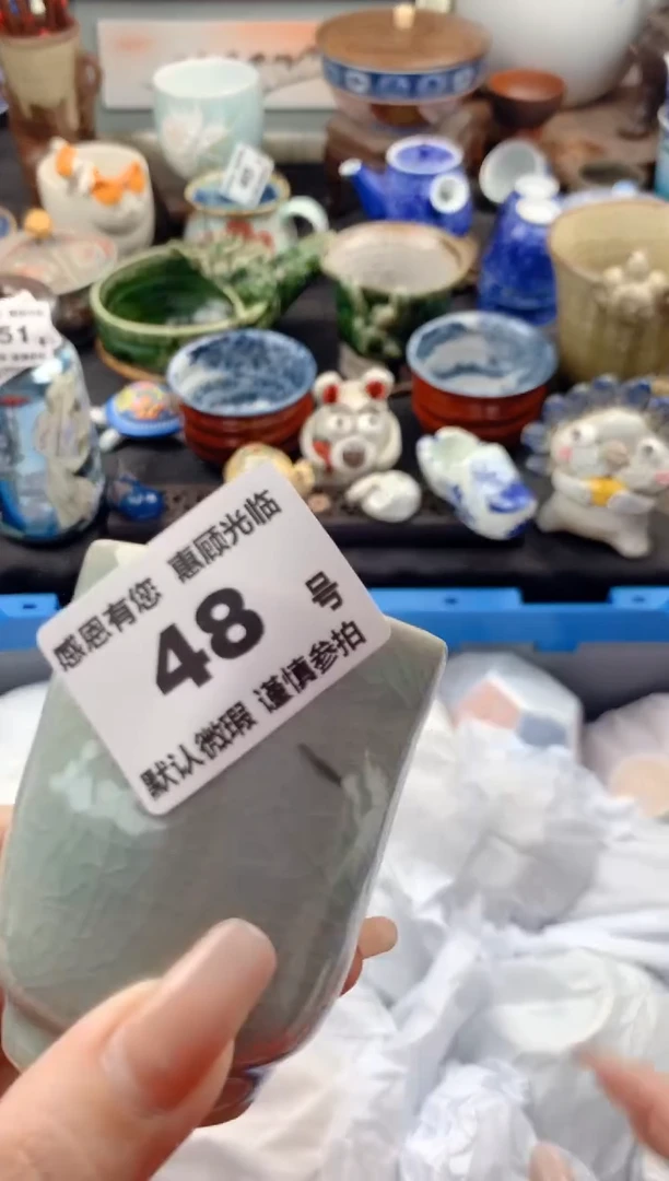 【闪购商品】瓷片48号九姑娘工艺品瓷器