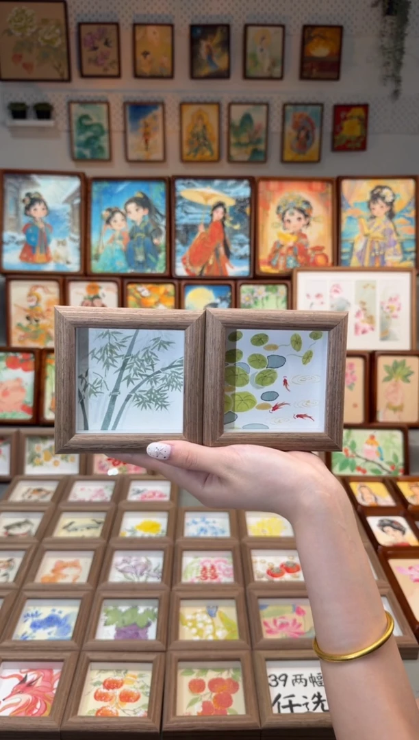 国画翠竹 金钱草 一组11