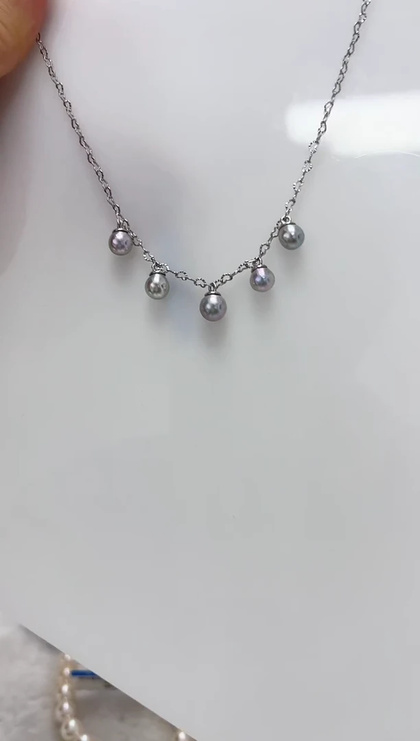 【闪购商品】海水珍珠DA银S925镶嵌套链 C1107