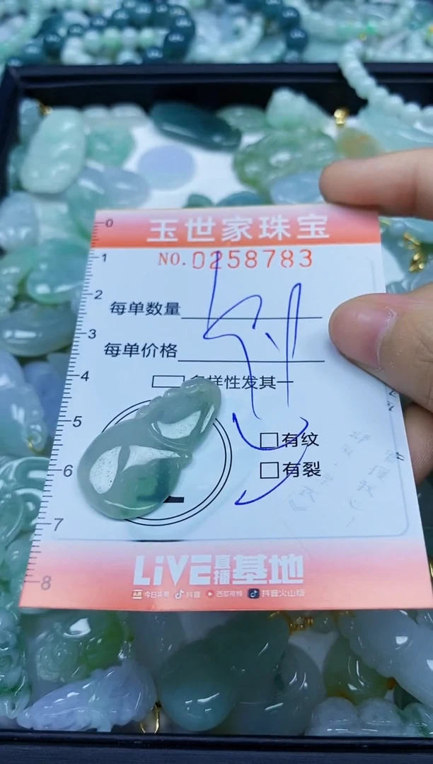 翡翠未镶嵌颈饰闪购0258773