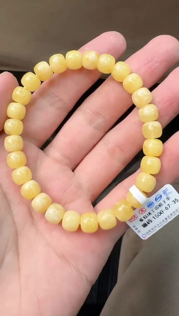 未镶嵌琥珀手串蜜蜡手串瑕疵