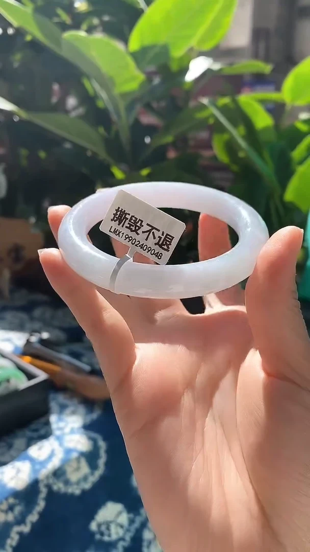 【闪购商品】翡翠手镯（圆镯）未镶嵌翡翠手镯56圆条