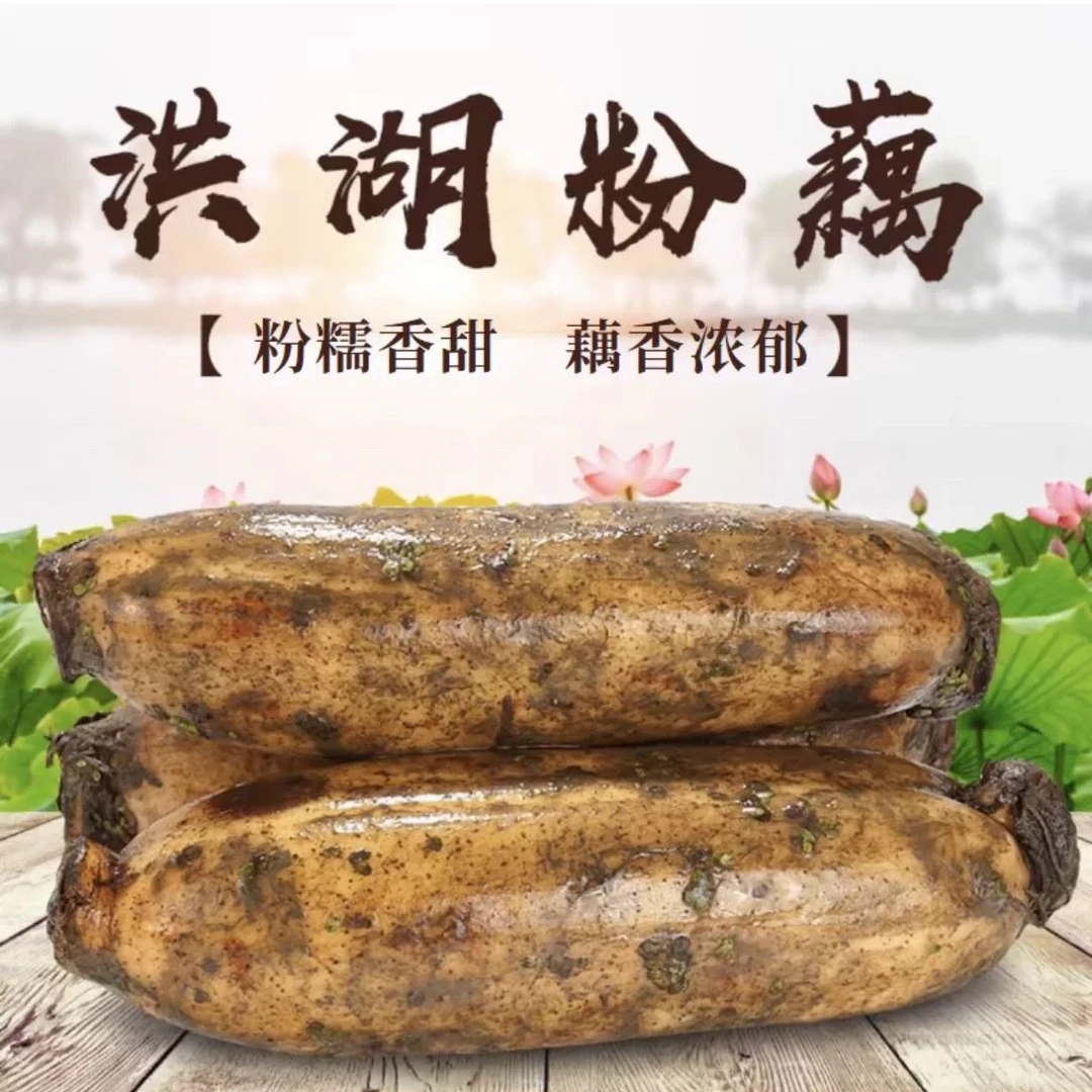 【顺丰包邮】湖北洪湖粉藕新鲜煲汤莲藕现挖现发带泥新鲜应季蔬菜