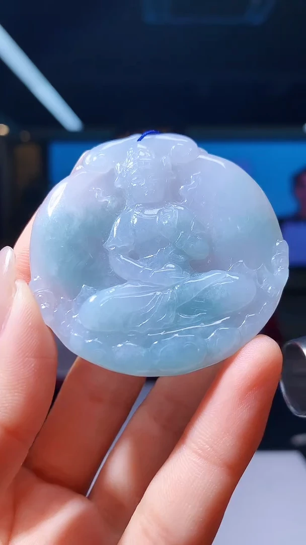 【闪购商品】定制翡翠未镶嵌1084hm-毛货挂件16