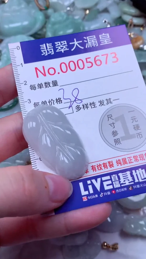 吊坠(不含链)未镶嵌翡翠5673