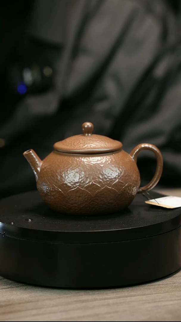 茶壶紫砂芫*子H2462王芳象牙段圆莲