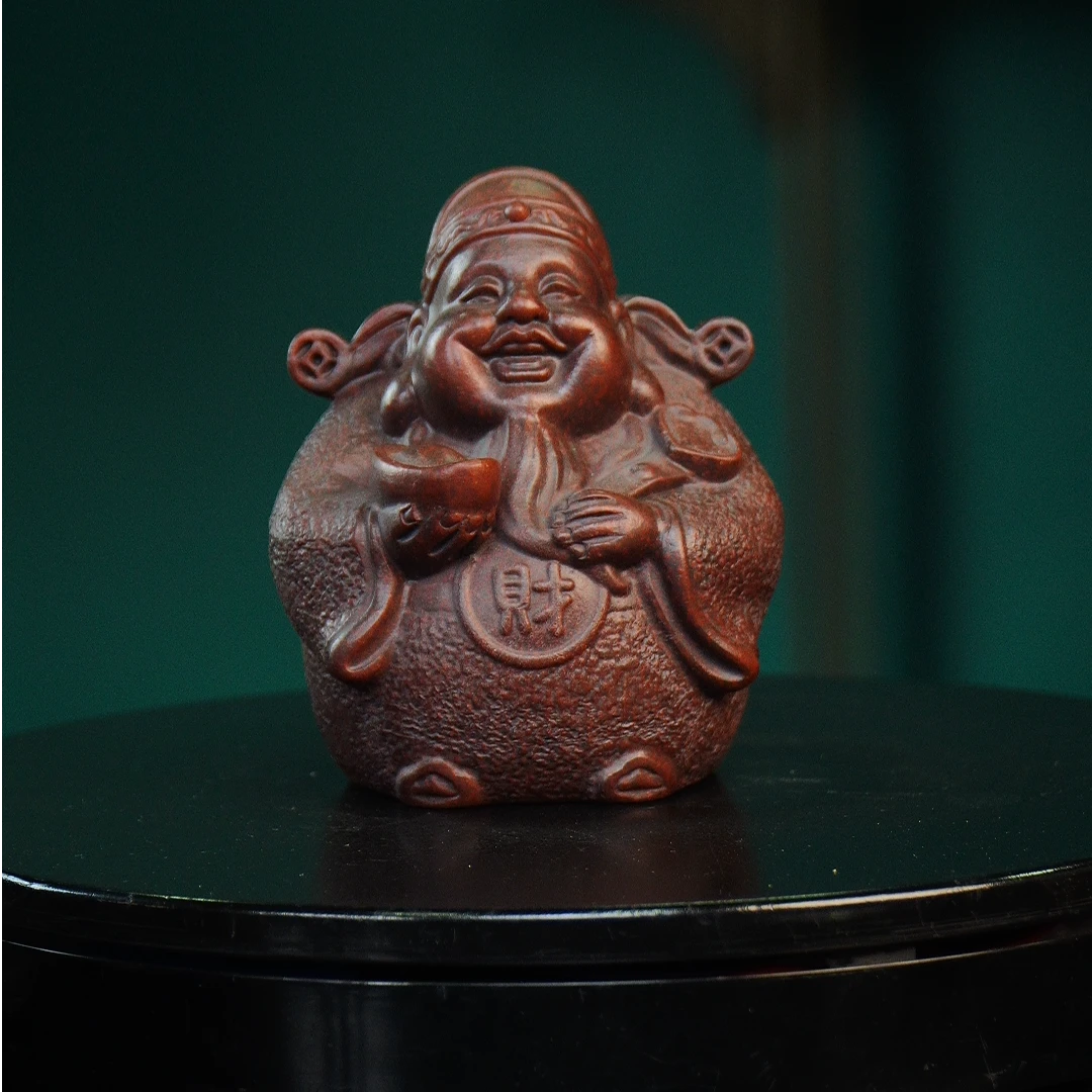 大元宝财神宜兴紫砂茶宠摆件新款