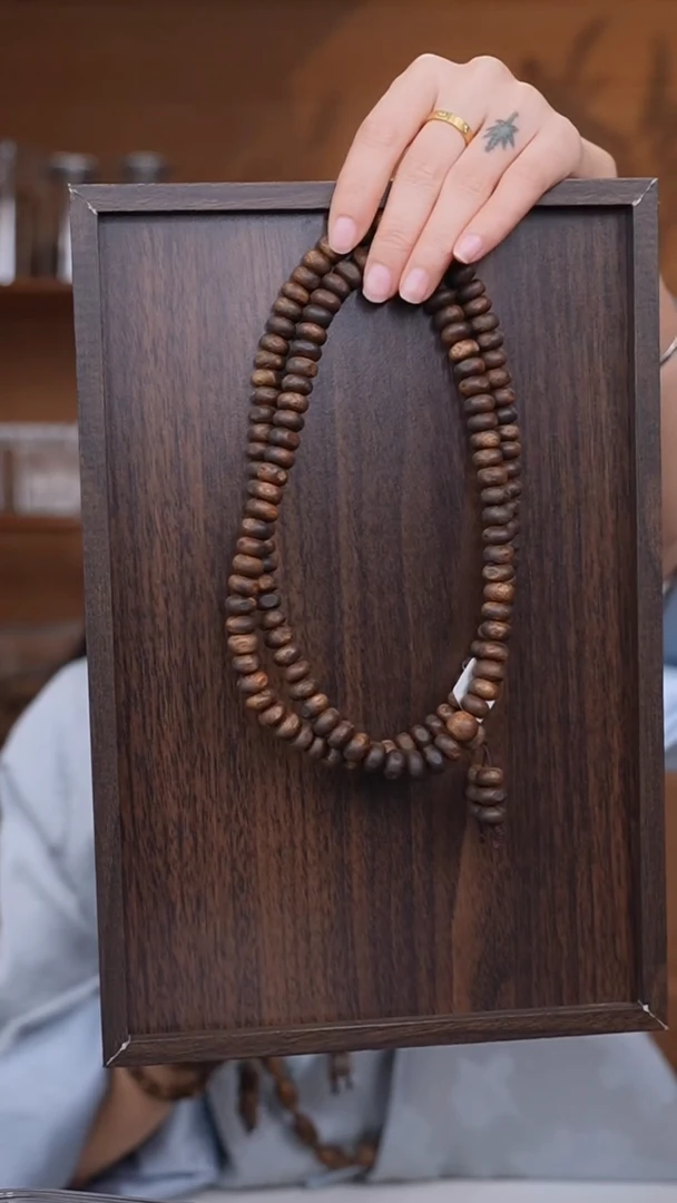 【闪购商品】沉香手串海南白棋虫漏多圈40g+多样性发一