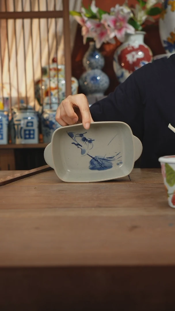 瓷片景德镇设计师釉下手绘陶瓷餐具