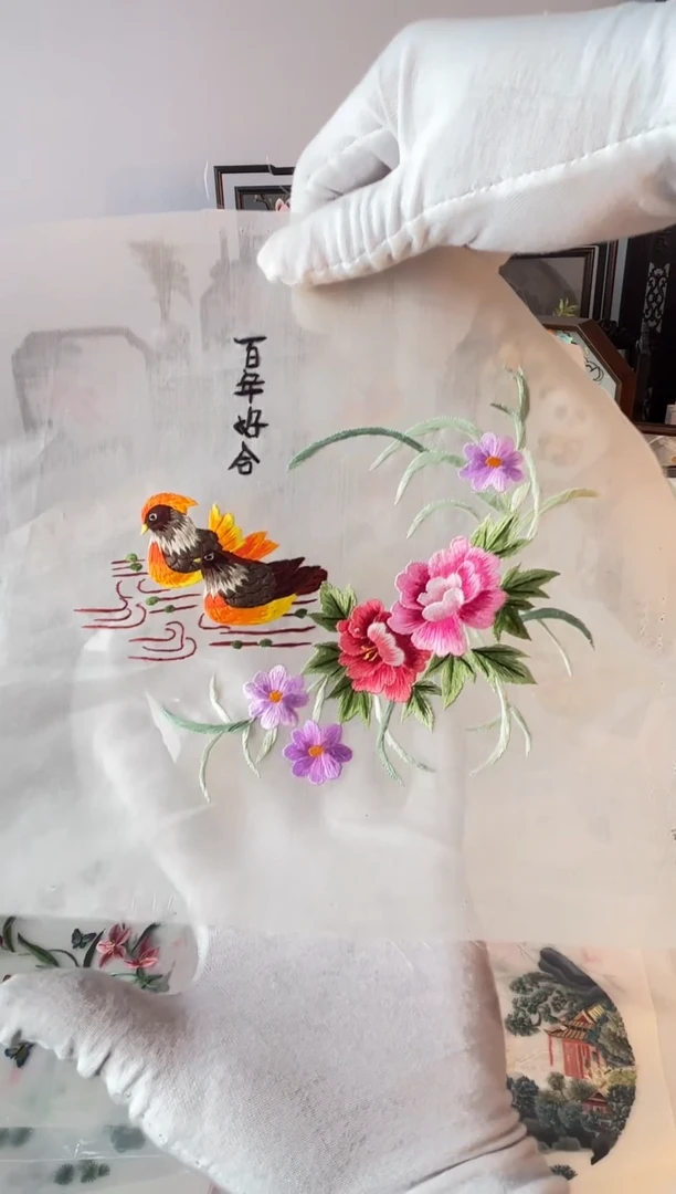 织绣再****光纯手工苏绣双面绣苏绣104