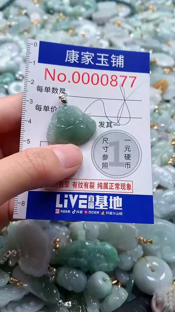 翡翠未镶嵌吊坠(不含链)877