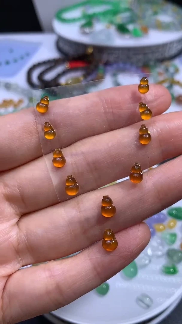 未镶嵌定制翡翠 葫芦1 一套