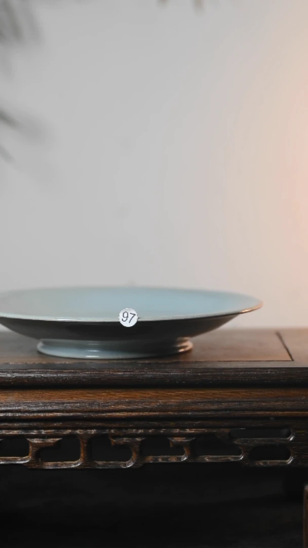 97号手工盘微瑕清凉寺汝瓷