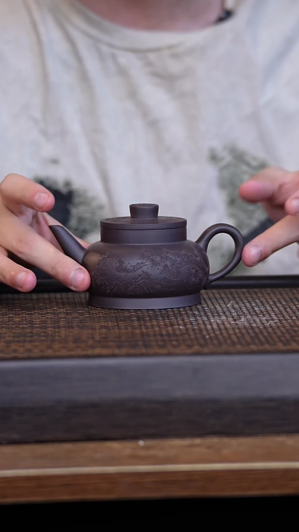 茶壶紫砂宜兴手工原矿紫砂壶001证书