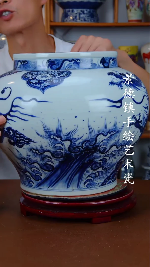 现代景德镇手工手绘陶瓷摆件23
