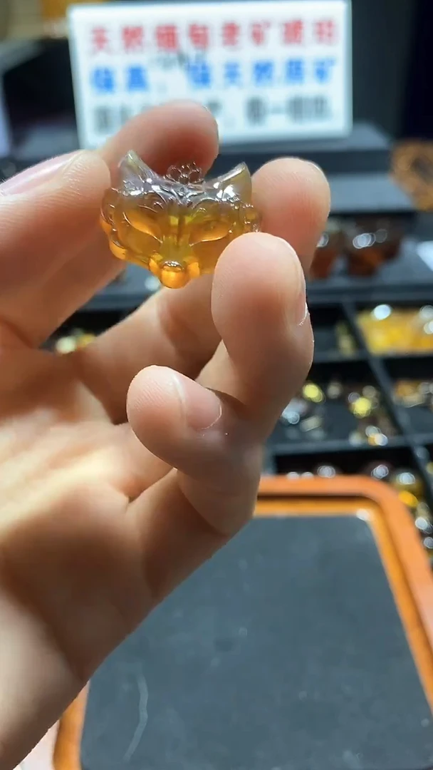 琥珀项链未镶嵌天然缅甸琥珀