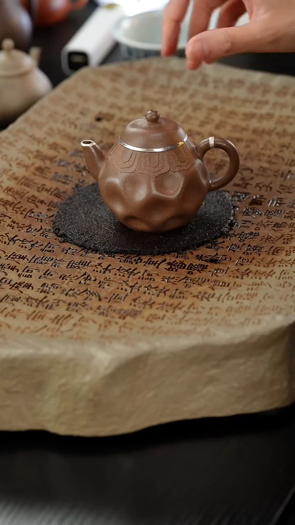 茶壶紫砂hz老段泥手捏壶140cc