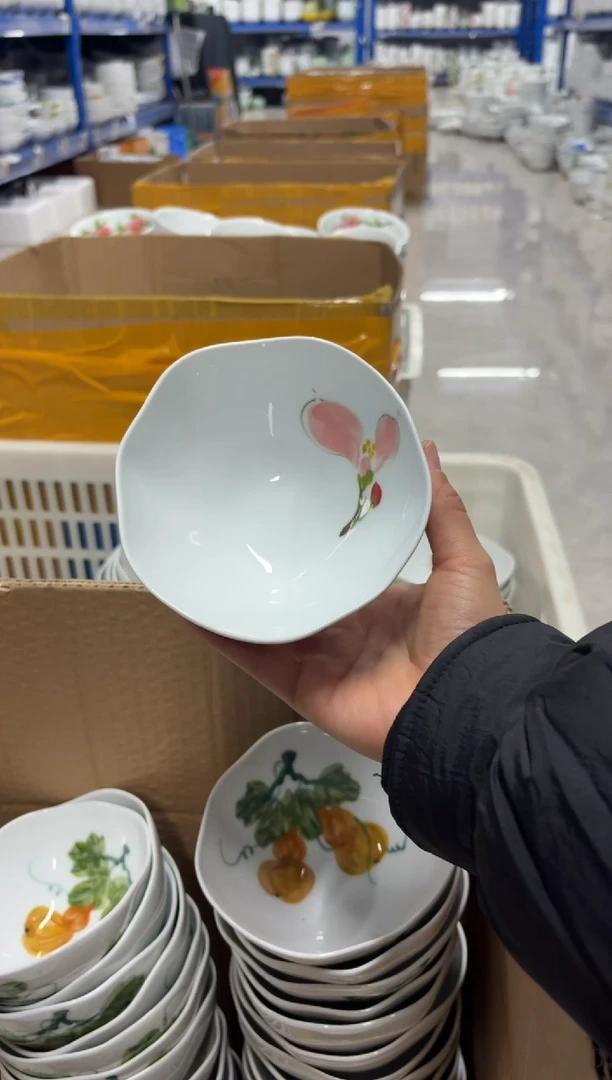 景德镇手绘釉中彩（食品级）大号宝宝碗
