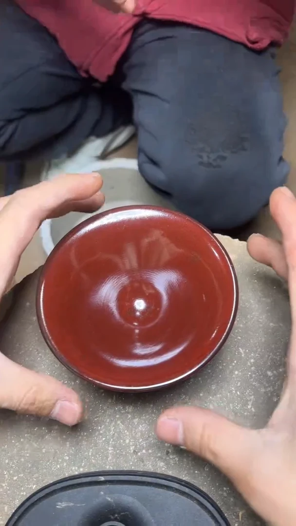 【闪购商品】茶盏名家谢长旺建盏（带证书礼盒）4