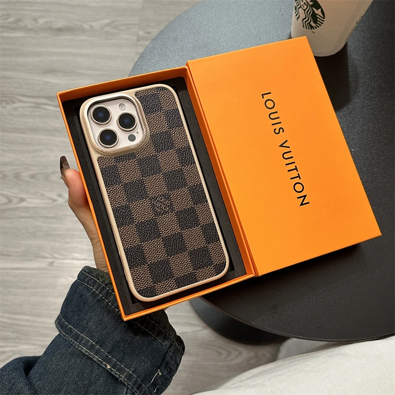 潮牌新款适用于iPhone16promax高级感手机壳苹果14女13奢华15老花