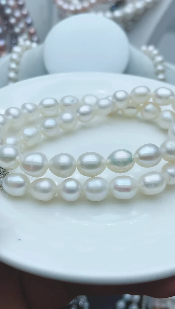 【闪购商品】淡水珍珠颈饰钛钢1