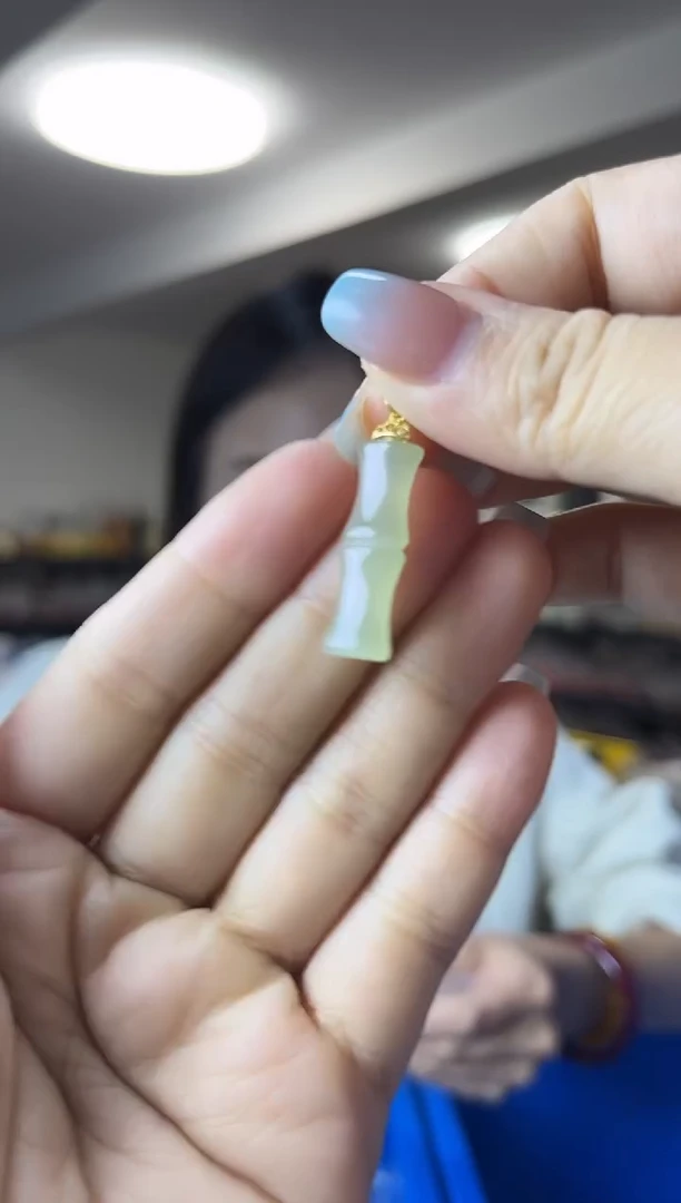 颈饰银S925镶嵌和田玉（多样性发一件）