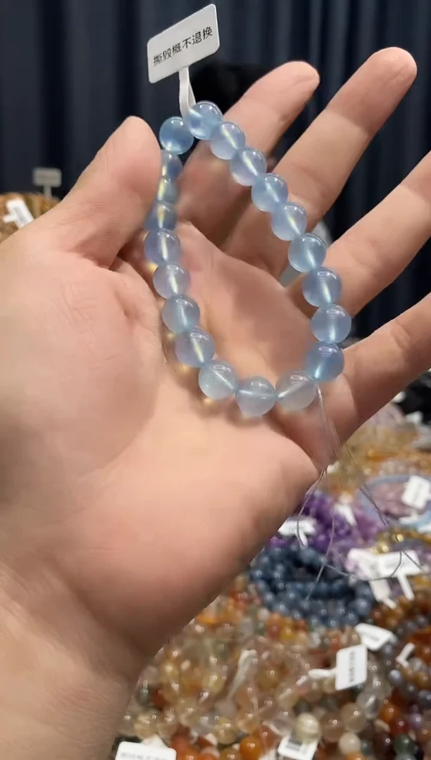 合成（培育）海蓝宝石未镶嵌我****塌海蓝宝